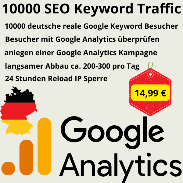 10000 deutscher Seo Keyword Traffic